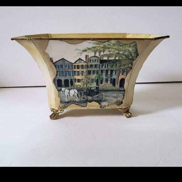 Metal  Planter Cache Pot - Picture 6 of 8